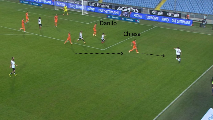 LAVAGNA TATTICA - Cosa Pirlo deve risolvere della fase difensiva 48 spezia juve secondo empo cross