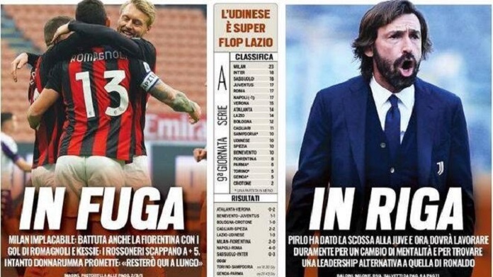 Rassegna stampa Juve: prime pagine quotidiani sportivi - 30 novembre 2020 42 tuttosport 12