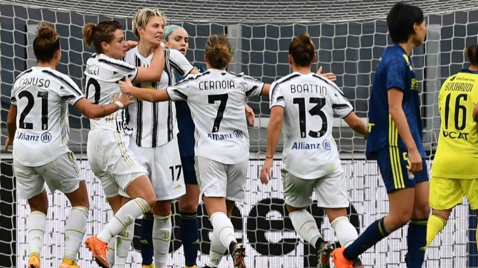 Lavagna tattica Juventus Women Lione: Hurtig è letale in ripartenza 36 Esultanza Hurtig