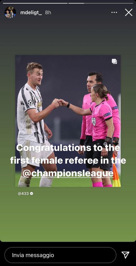 De Ligt e quel gesto a fine gara: i complimenti all'arbitro Frappart - FOTO 39 WhatsApp Image 2020 12 03 at 19.46.32