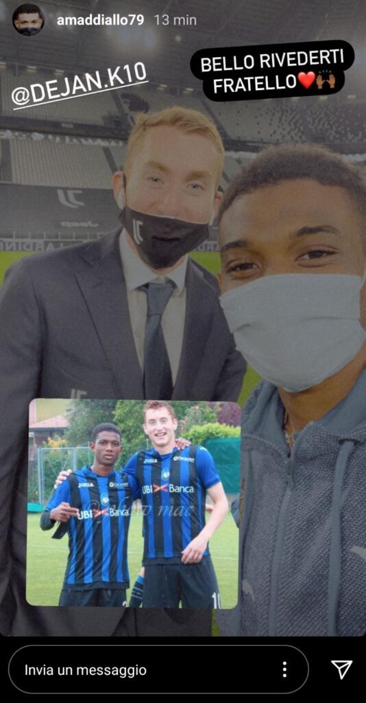 Kulusevski e l'amarcord con un giocatore della Dea: il sorriso di Dejan - FOTO 39 WhatsApp Image 2020 12 16 at 17.31.40