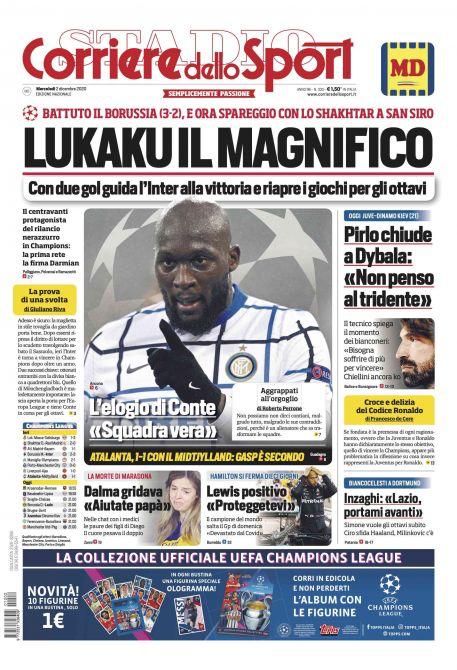 Rassegna stampa Juve: prime pagine quotidiani sportivi - 2 dicembre 2020 43 corriere
