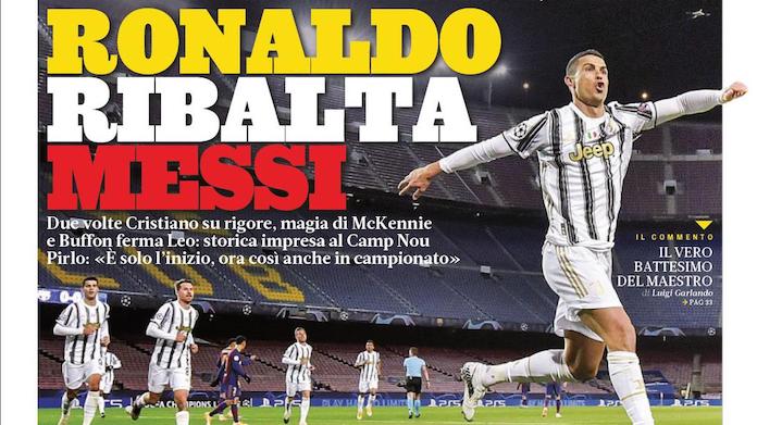 Rassegna stampa Juve: prime pagine quotidiani sportivi - 9 dicembre 2020 42 gazzetta 1