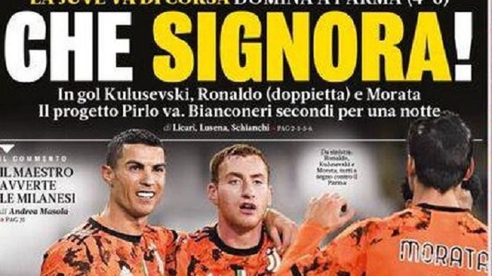 Rassegna stampa Juve: prime pagine quotidiani sportivi - 20 dicembre 2020 42 gazzetta 6
