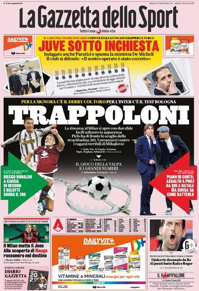 Le Prime Pagine dei Quotidiani Sportivi italiani di oggi 34 gazzetta