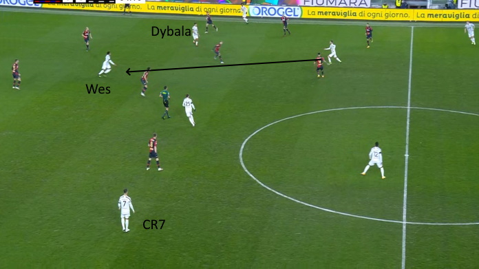 LAVAGNA TATTICA - Non solo inserimenti: McKennie dà tanto nel pressing 45 genoa juve mckennie prima punt