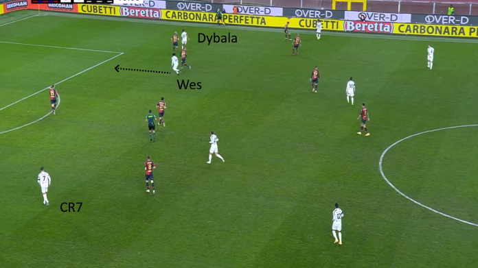 LAVAGNA TATTICA - Genoa Juve: McKennie è decisivo senza palla 48 genoa juve mckennie prima punta 3