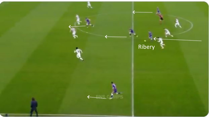 LAVAGNA TATTICA - La Juve è inerme contro Ribery: Pirlo non incide dalla panchina 41 juve fiorentina ribery