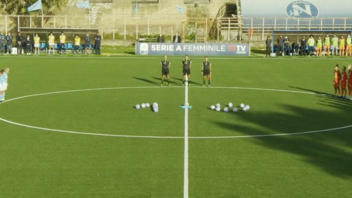 Napoli-Juventus Women: emozionante minuto di silenzio per Maradona 36 napoli juventus women 1