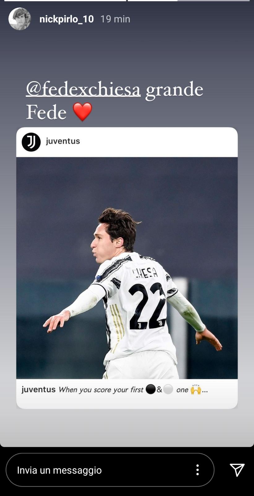 Chiesa va in gol, il figlio di Pirlo gli scrive: «Grande Fede» - FOTO 39 pirlo chiesta