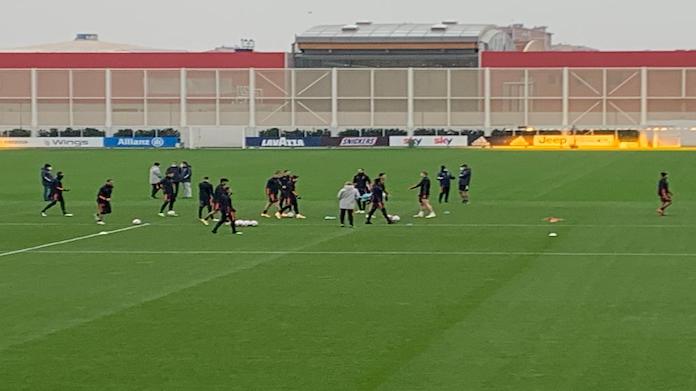 Juve-Dinamo Kiev: Ronaldo vuole vincere anche nel riscaldamento - VIDEO 36 rifinitura allenamento juve dinamo kiev gruppo