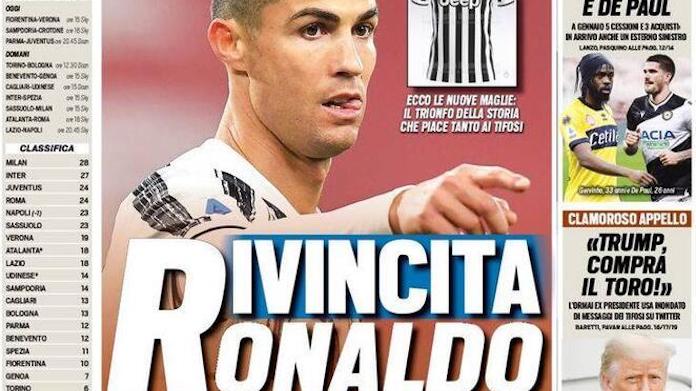 Rassegna stampa Juve: prime pagine quotidiani sportivi - 19 dicembre 2020 42 tuttosport 4