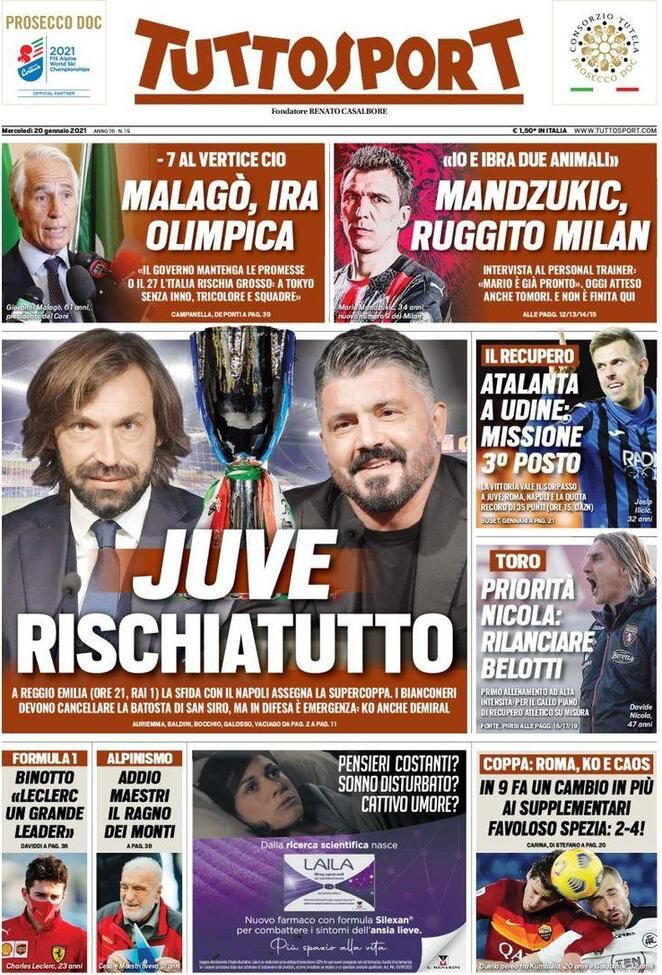 Rassegna stampa Juve: prime pagine quotidiani sportivi - 20 gennaio 2021 44 WhatsApp Image 2021 01 20 at 03.12.56