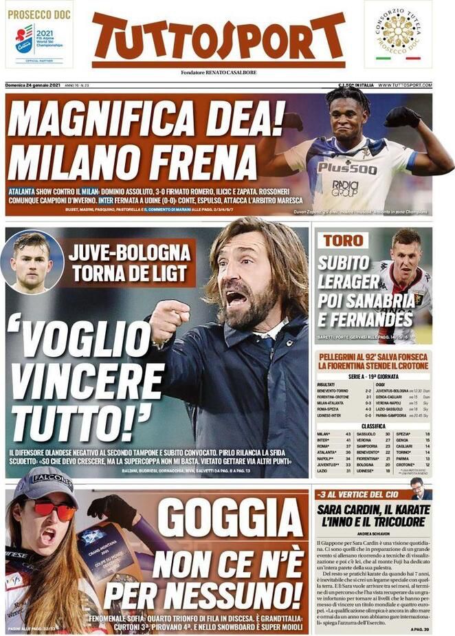 Rassegna stampa Juve: prime pagine quotidiani sportivi - 24 gennaio 2021 45 WhatsApp Image 2021 01 24 at 07.41.08