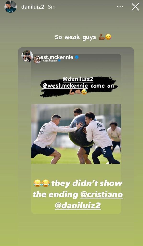 Siparietto Danilo-McKennie-Ronaldo: sfida a colpi di palla medica - FOTO 39 WhatsApp Image 2021 01 28 at 15.58.31