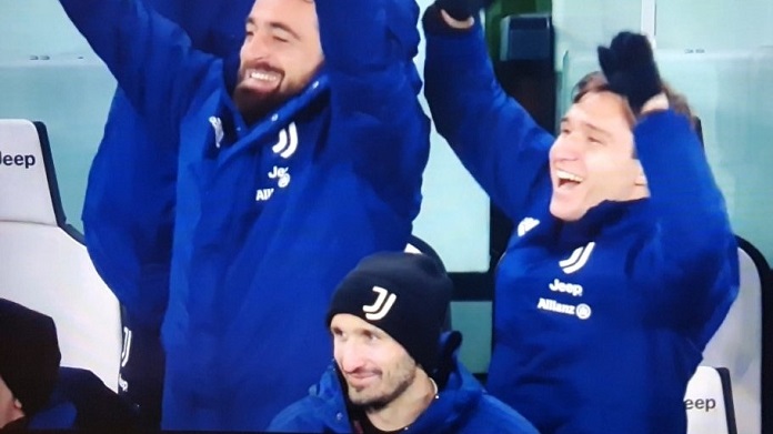 Juve-Spal: la reazione della panchina bianconera dopo il gol di Frabotta - FOTO 36 chiesa pinsoglio