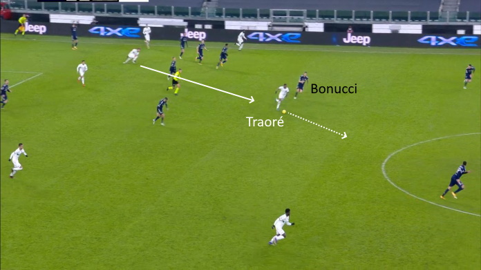 LAVAGNA TATTICA - Bonucci e la troppa passività della Juve: ecco cosa deve risolvere Pirlo 48 juve sassuolo secondo tempo traore