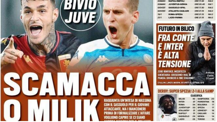Rassegna stampa Juve: prime pagine quotidiani sportivi - 12 gennaio 2021 42 pp 3
