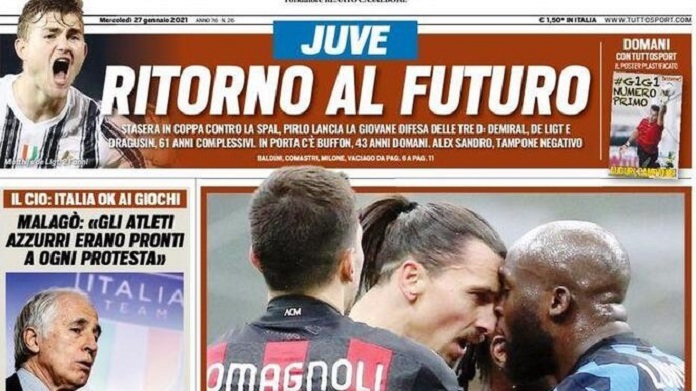 Rassegna stampa Juve: prime pagine quotidiani sportivi - 27 gennaio 2021 42 tuttosport 10