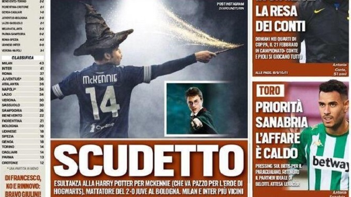 Rassegna stampa Juve: prime pagine quotidiani sportivi - 25 gennaio 2021 42 tuttosport 8