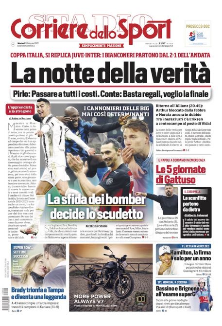 Rassegna stampa Juve: prime pagine quotidiani sportivi - 9 febbraio 2021 43 Cds 1