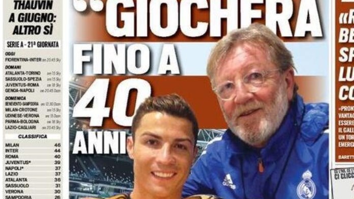 Rassegna stampa Juve: prime pagine quotidiani sportivi - 5 febbraio 2021 42 Prima Pagina Tuttosport 5 febbraio 2021