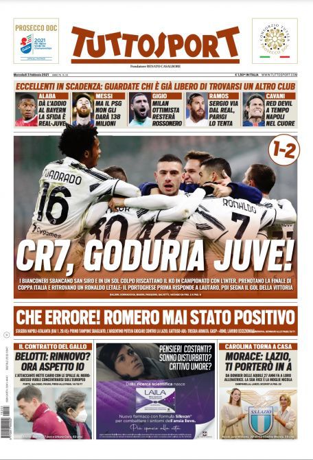 Rassegna stampa Juve: prime pagine quotidiani sportivi - 3 febbraio 2021 45 WhatsApp Image 2021 02 03 at 07.59.11