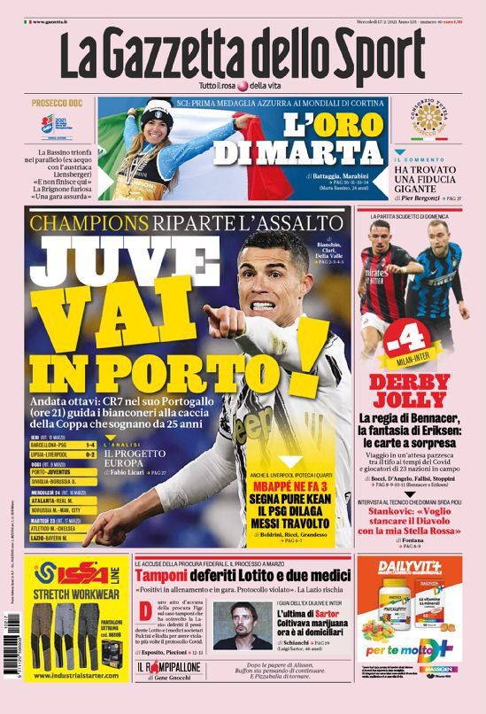 Rassegna stampa Juve: prime pagine quotidiani sportivi - 17 febbraio 2021 48 WhatsApp Image 2021 02 17 at 07.58.57