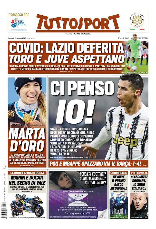 Rassegna stampa Juve: prime pagine quotidiani sportivi - 17 febbraio 2021 46 WhatsApp Image 2021 02 17 at 07.58.58