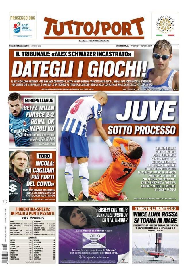 Rassegna stampa Juve: prime pagine quotidiani sportivi - 19 febbraio 2021 45 WhatsApp Image 2021 02 19 at 07.23.40