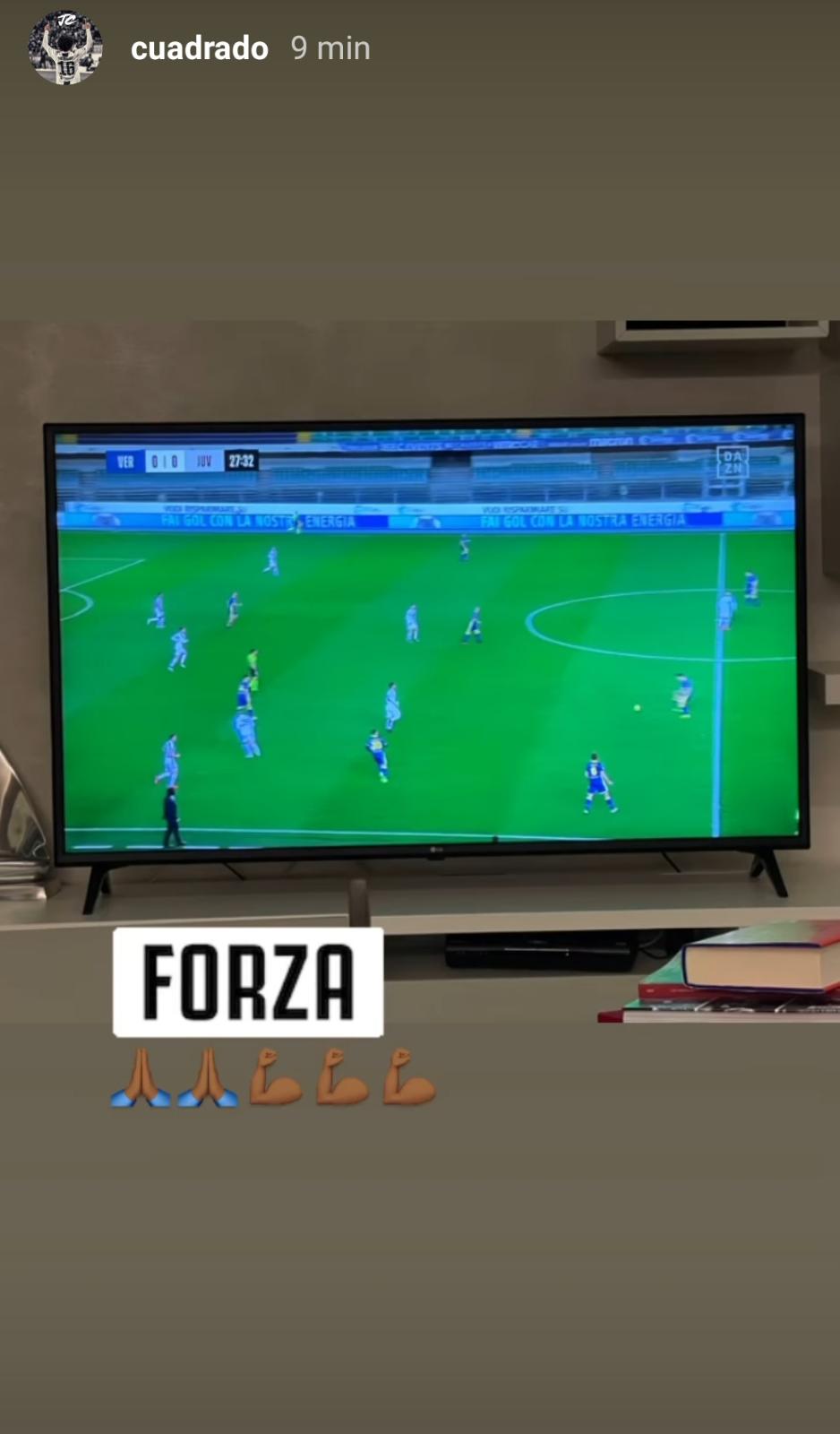 Verona Juve: Cuadrado assente ma vicino alla squadra - FOTO 39 WhatsApp Image 2021 02 27 at 21.26.50