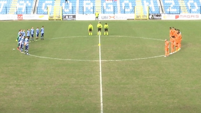 Albinoleffe Juventus U23: minuto di silenzio prima dell'inizio. Il motivo 36 albinoleffe juventus u23