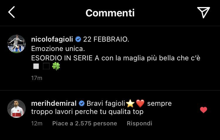 Demiral scrive a Fagioli: il suo messaggio dopo l'esordio in Serie A 39 fagioli demiral