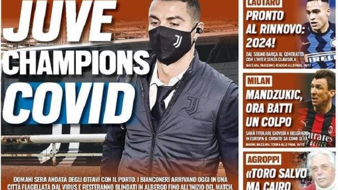 Rassegna stampa Juve: prime pagine quotidiani sportivi - 16 febbraio 2021 42 tuttosport 11
