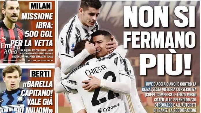 Rassegna stampa Juve: prime pagine quotidiani sportivi - 7 febbraio 2021 42 tuttosport 3