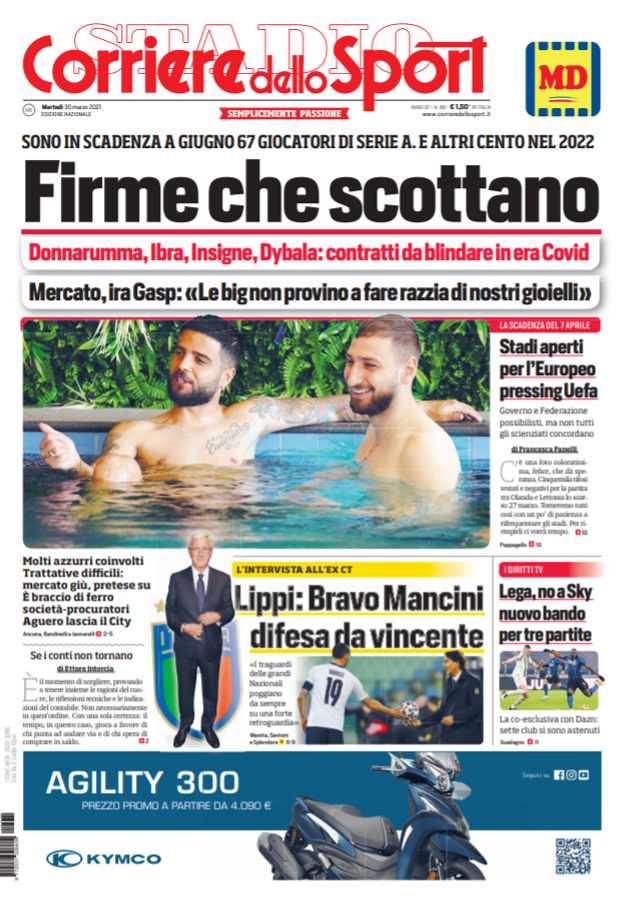 Rassegna stampa Juve: prime pagine quotidiani sportivi - 30 marzo 2021 45 Cds