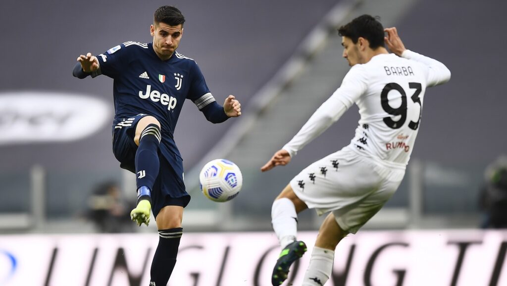 Morata Barba Juve benevento