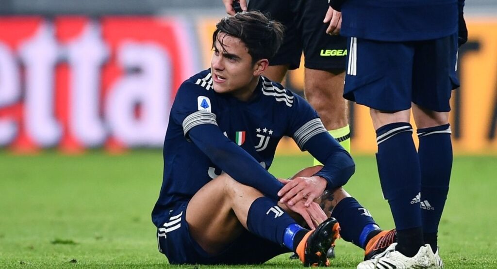 Dybala infortunio