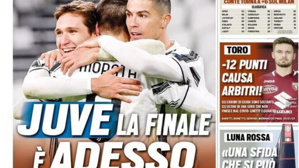 Prima pagina Tuttosport