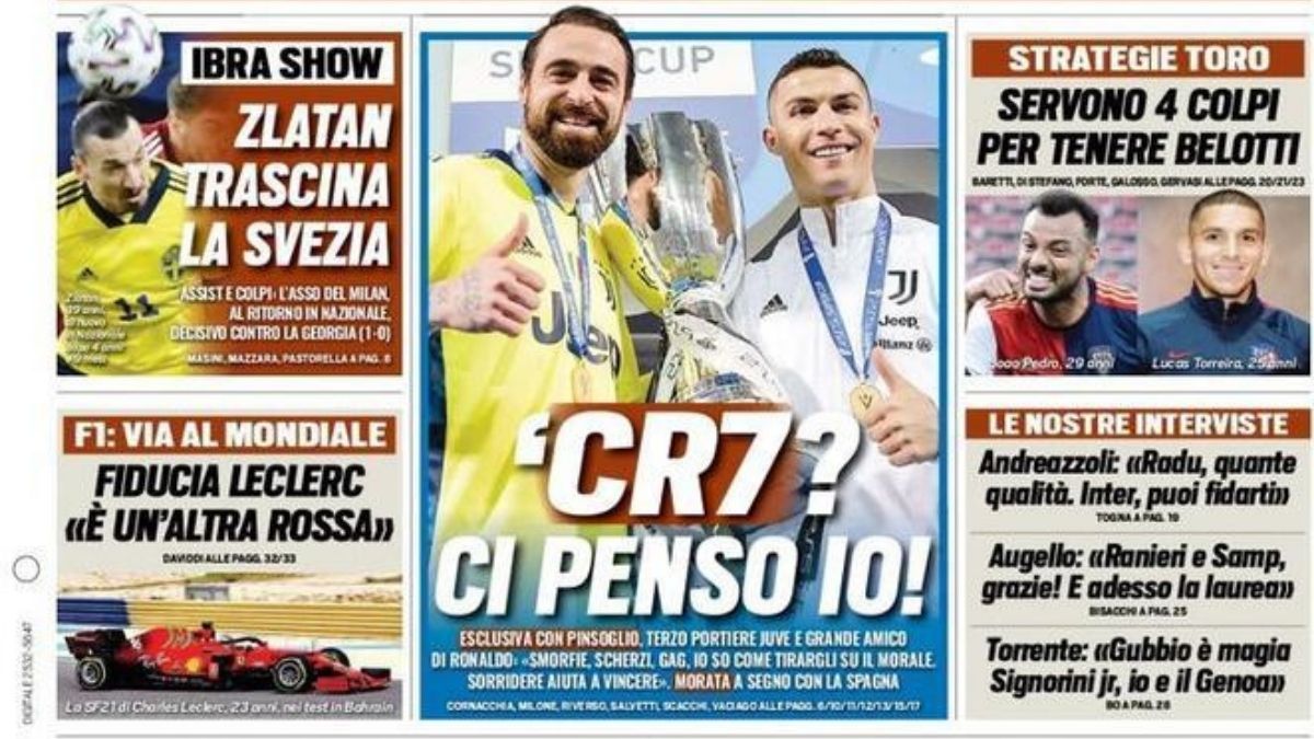 Rassegna stampa Juve: prime pagine quotidiani sportivi - 26 marzo 2021 42 Progetto senza titolo 56