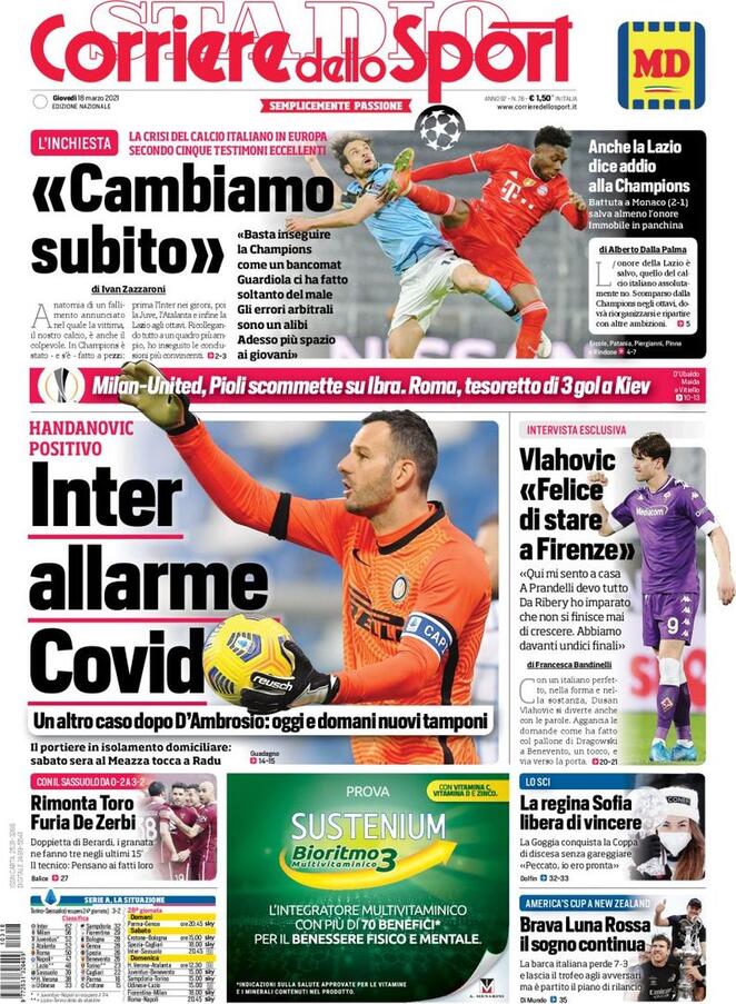 Rassegna stampa Juve: prime pagine quotidiani sportivi - 18 marzo 2021 44 cds 3
