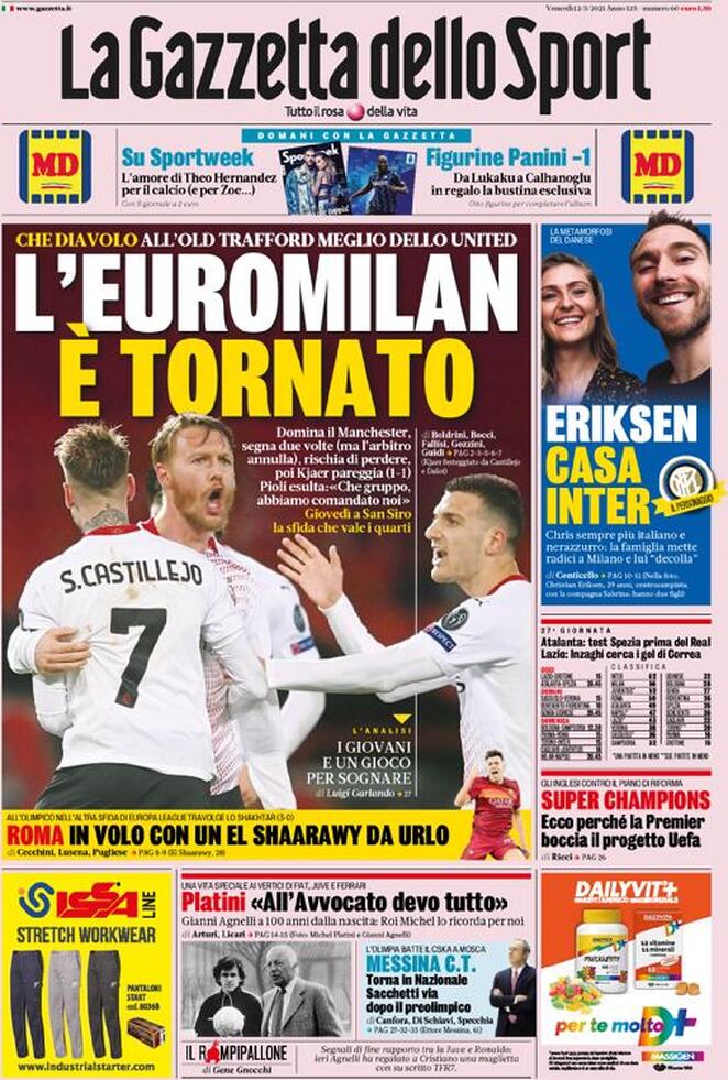 Rassegna stampa Juve: prime pagine quotidiani sportivi - 12 marzo 2021 44 gazzetta 4