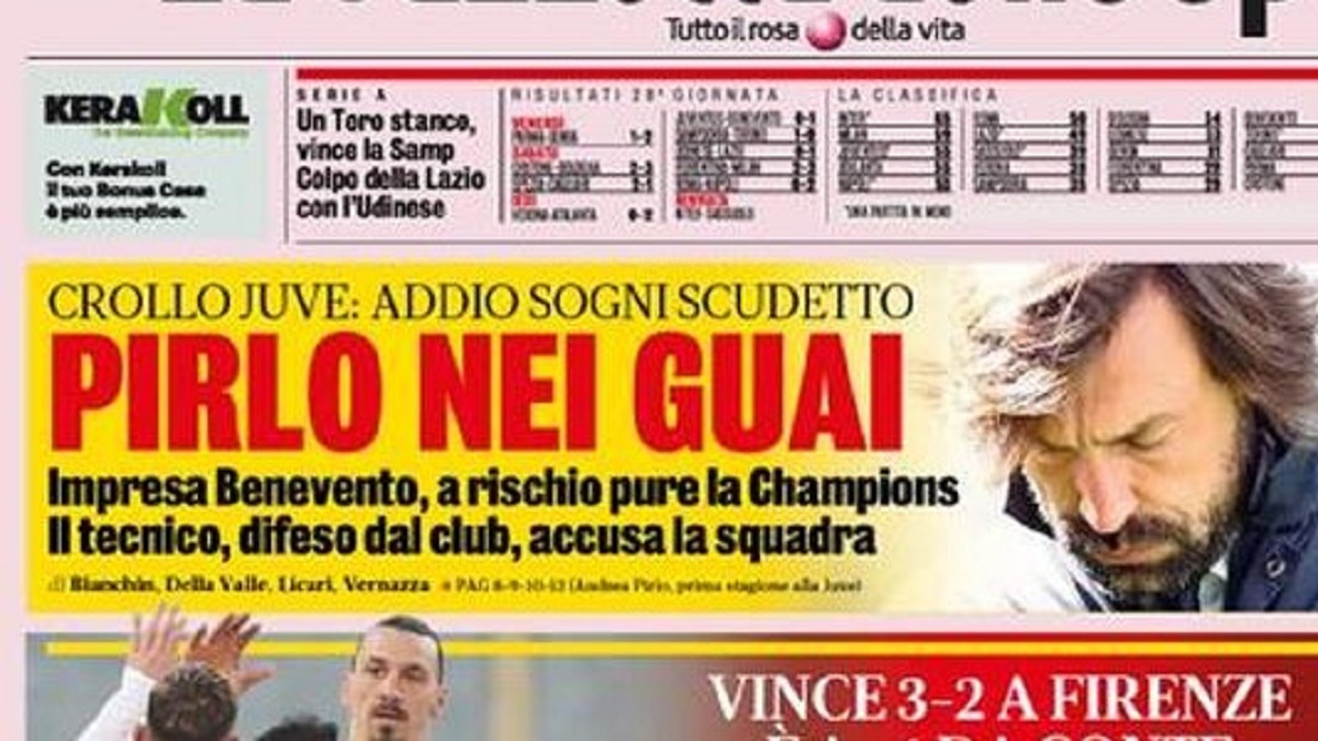 Rassegna stampa Juve: prime pagine quotidiani sportivi - 22 marzo 2021 42 gazzetta 7
