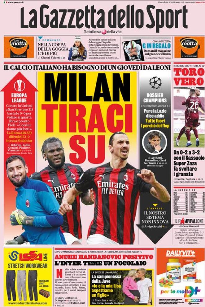 Rassegna stampa Juve: prime pagine quotidiani sportivi - 18 marzo 2021 43 gds 3