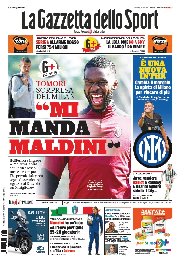 Rassegna stampa Juve: prime pagine quotidiani sportivi - 30 marzo 2021 43 gds2 1