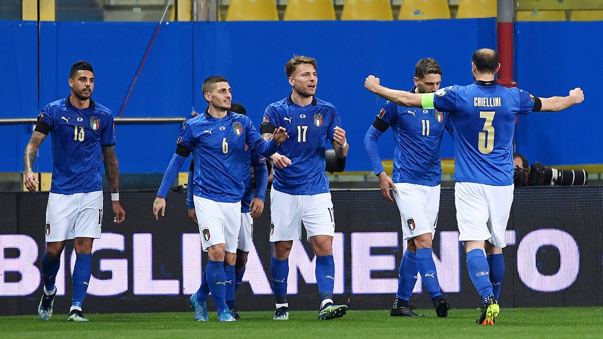 Tacchinardi: «L'Italia arriva con serenità. Mancini è molto bravo in una cosa» 36 gol immobile nazionale esultanza
