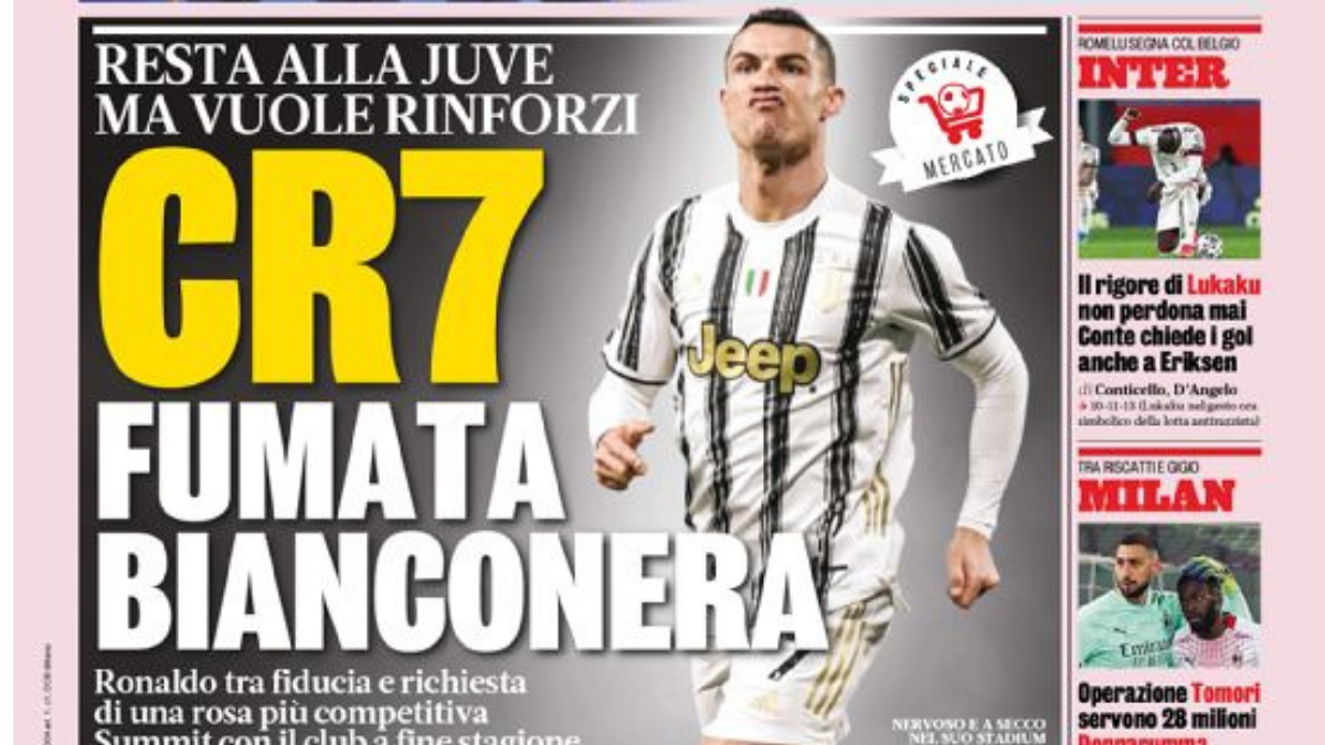 Rassegna stampa Juve: prime pagine quotidiani sportivi - 25 marzo 2021 42 pp 3
