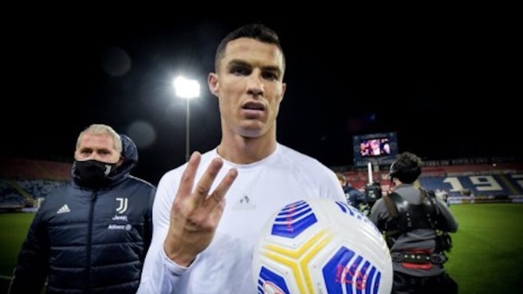 Ronaldo pallone tripletta