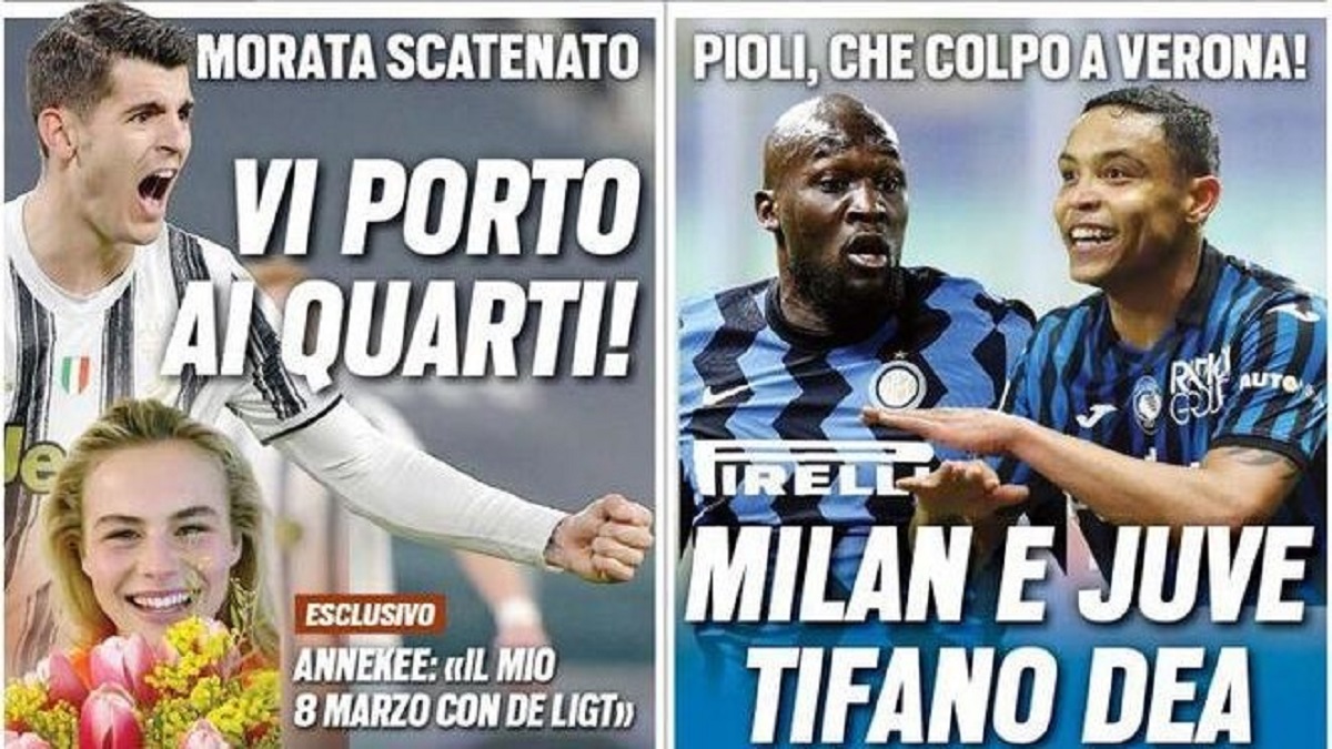 Rassegna stampa Juve: prime pagine quotidiani sportivi - 8 marzo 2021 42 tuttosport 5