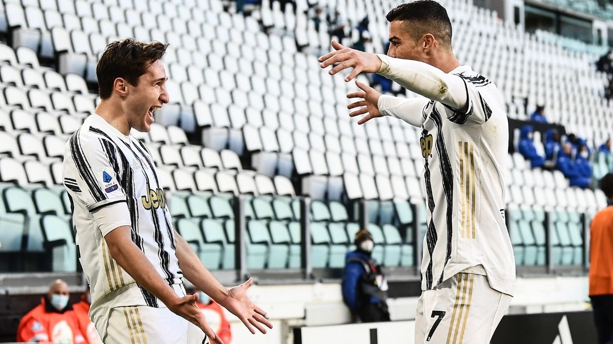 Gol Ronaldo: Chiesa e il portoghese esultano allo stesso modo 36 juve chiesa